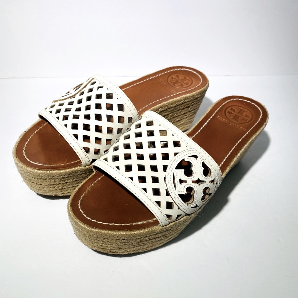 Tory Burch Espadrille Platform Sandal Size  6 1/2